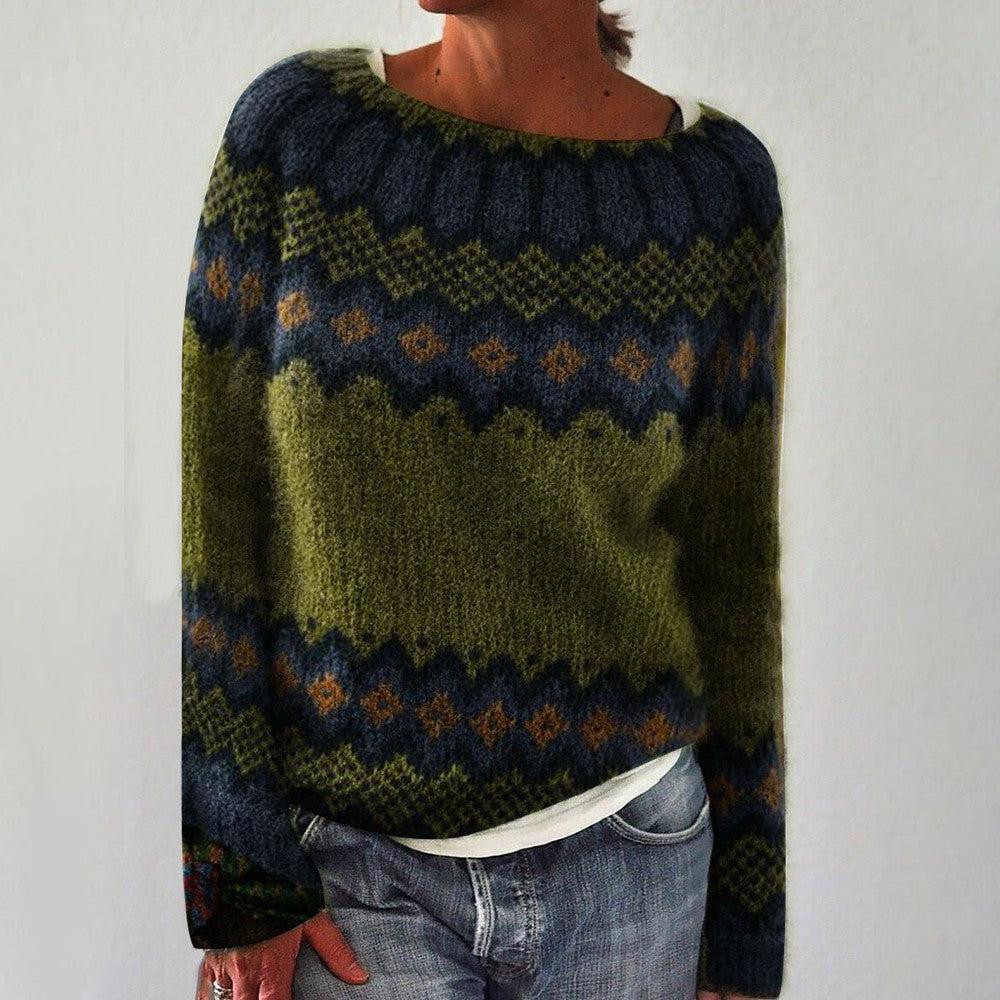 Linda - Cozy Retro Knit Jumper