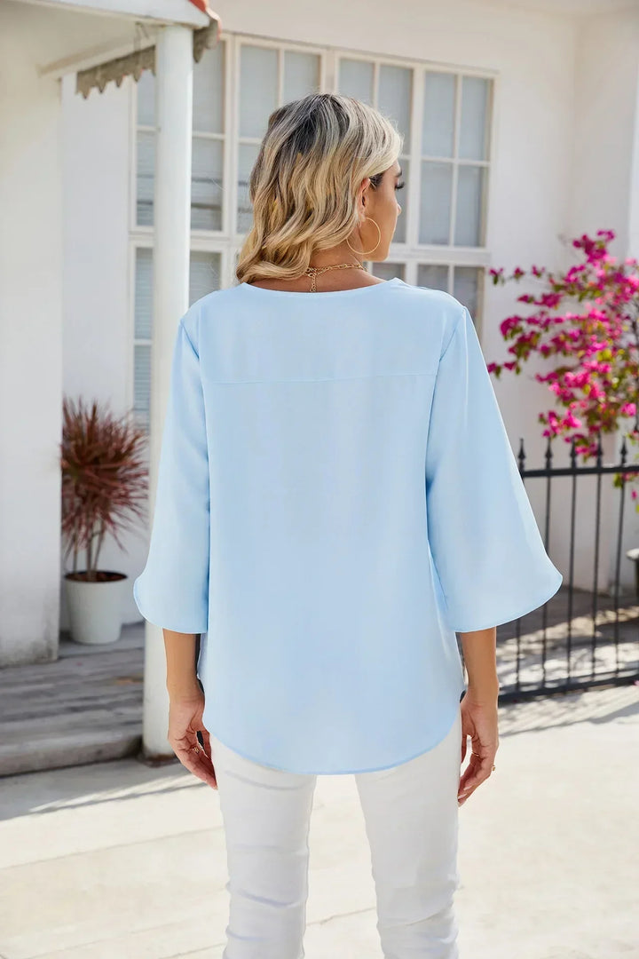 Elish - V-Neck Blouse