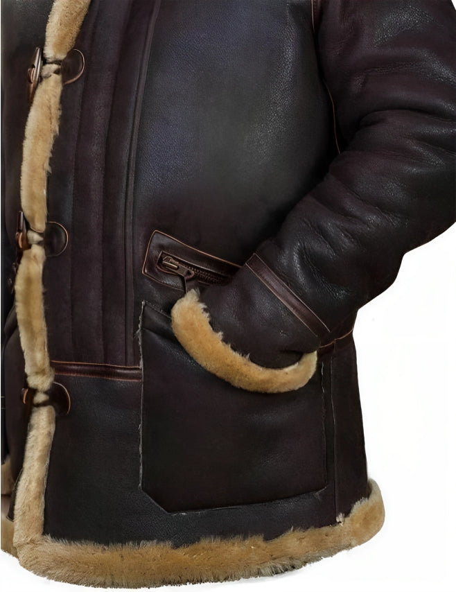 Airborne - Classic Leather Winter Jacket