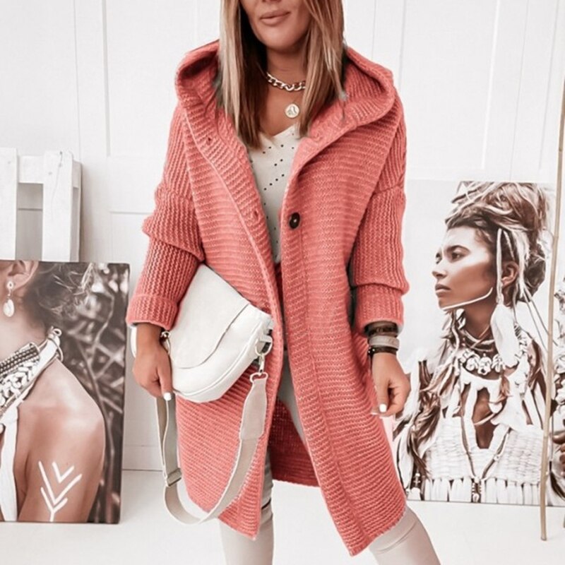 Monique - Knitted Cardigan Long Coat