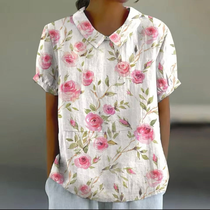 Carla - Floral Elegant Blouse