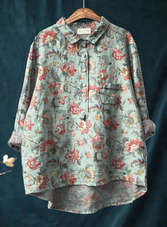 Anita - Classic Floral Blouse