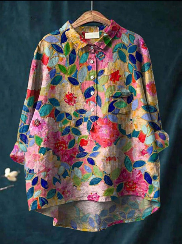 Anita - Classic Floral Blouse