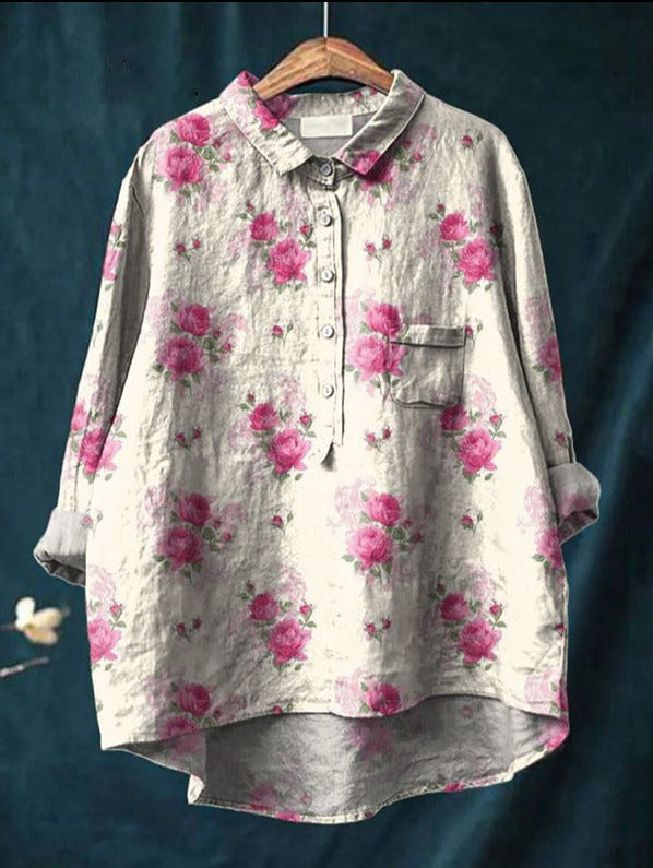 Anita - Classic Floral Blouse