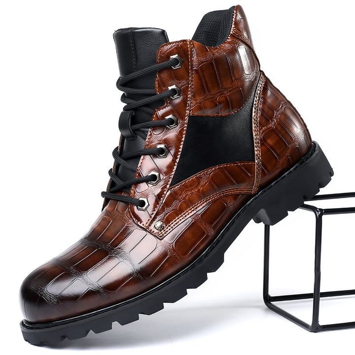 Dante Ferrara - Croc Leather Boots