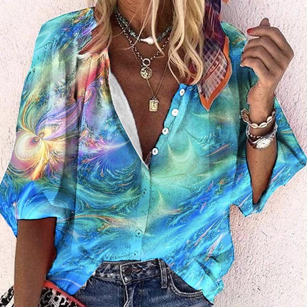 Kara -  Vibrant Bohemian Blouse