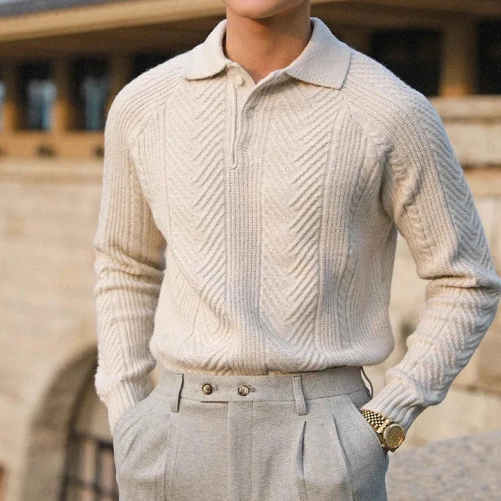 Charles - Knitted Polo Shirt