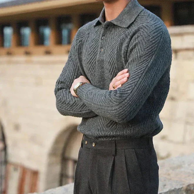 Charles - Knitted Polo Shirt