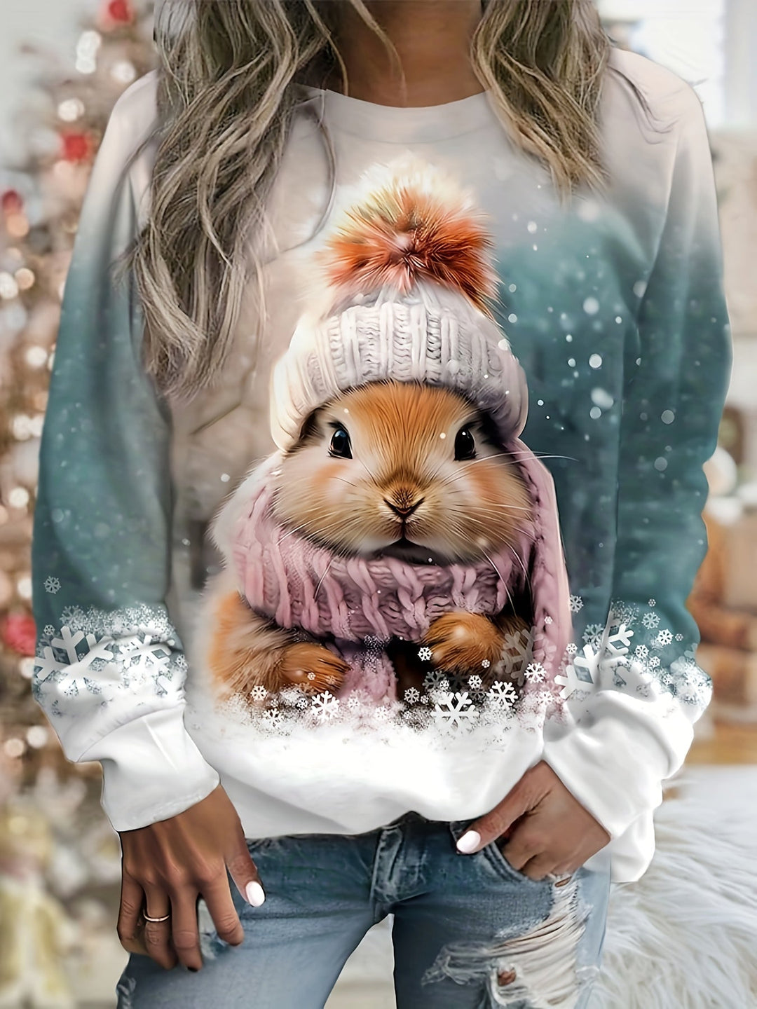 Alice | Cute Winter Sweatshirt