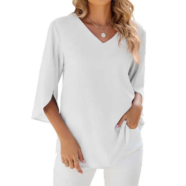 Elish - V-Neck Blouse