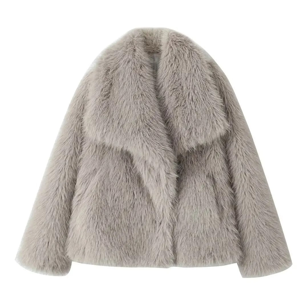 Sara - Trendy Faux Fur Jacket