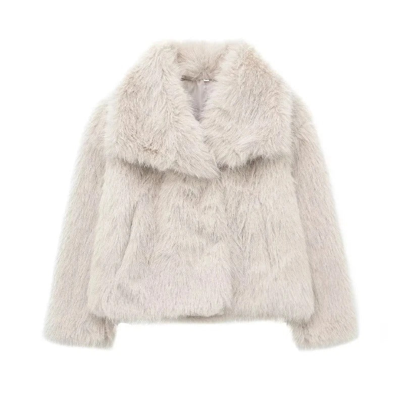 Sara - Trendy Faux Fur Jacket