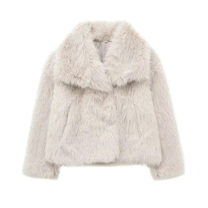 Sara - Trendy Faux Fur Jacket